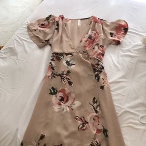 Peppermint wrap maxi dress